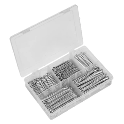 Image of Sealey Split Pin Assortment 230pc Large Sizes Imperial &amp; Metric