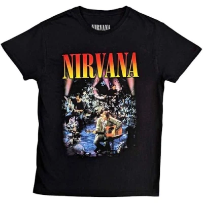 Image of Nirvana Unplugged Photo Official Tee T Shirt Mens Unisex (XX Large) Black