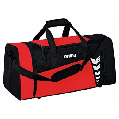 Image of Erima Six Wings Sports Bag, Red/Black, M, Western