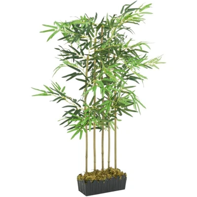 Image of vidaXL Artificial Bamboo Tree 730 Leaves 120 cm Green