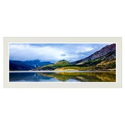 Image of Modern Picture Photo Frame Acrylic Glass Wood Poster White 100cm x 50cm Wall Mounted Frames