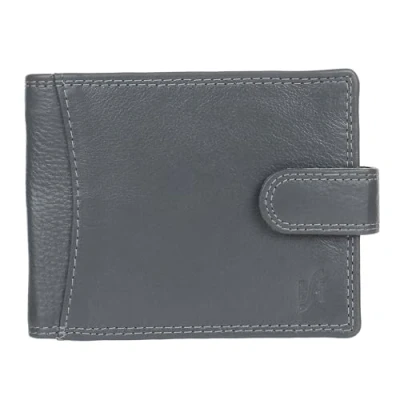 Image of STARHIDE Soft Mens Leather Wallet RFID Blocking Bifold Card Protection ID Holder &amp; Coin Pocket Gift Boxed #1065 (Grey)