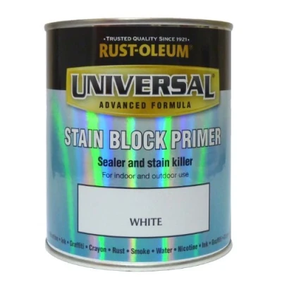 Image of RustOleum Universal Indoor &amp; Outdoor Stain Block Sealer and Killer Primer 750ml White