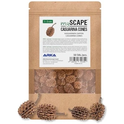 Image of ARKA mySCAPE Casuarina Cones Pack of 50 Natural Water Conditioners Create Tropical Conditions in Freshwater Aquariums, Ideal for Shrimp.