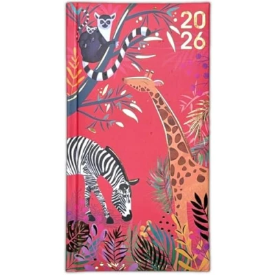 Image of 2025 Diary Slim Week to View Fashion soft padded hardback vintage (Owl)