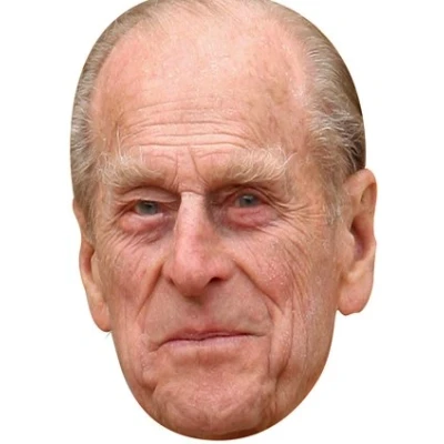Image of FoxyPrinting Prince Philip Celebrity Cardboard Party Face Mask Fancy Dress