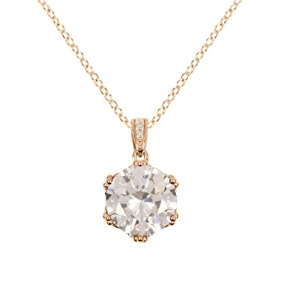 Image of Disney Princess Rose Gold Plated Sterling Silver Clear CZ stone set Necklace C902900FZWL P.PH