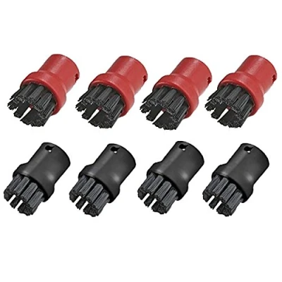 Image of SPARES2GO Hand Tool Nozzle Bristle Brushes for Karcher SC1002 SC1010 SC1122 SC1125 Steam Cleaner (Pack of 8)