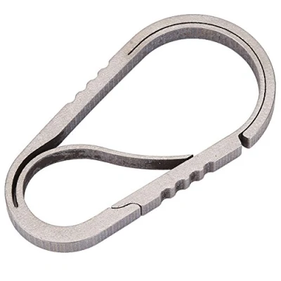 Image of VGEBY Keychain Locking, 2.2&quot; 5.5mm Heavy Duty Carabiner Unibody TC4 Titanium Alloy Climbing Outdoor Camping Accessories (Orignal)