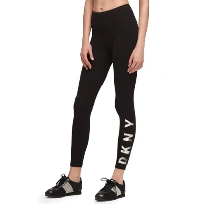 Image of DKNY Women&#039;s Tummy Control Workout Yoga Leggings, Black Cityscape, S
