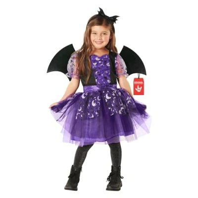 Image of Morph Kids Bat Costume For Girls Halloween Costumes Little Childrens M