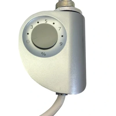 Image of RICA Shorty 300W Electric Thermostatic Element (Thermostatic Controlled) for Radiator Towel Rail Bathroom Heating Silver