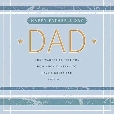 Image of Modern Father&#039;s Day Card Dad 223 mm square Piccadilly Greetings