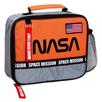 Image of Nasa Lunch Bag for Boys Space Insulated Box Astronaut School Cooler