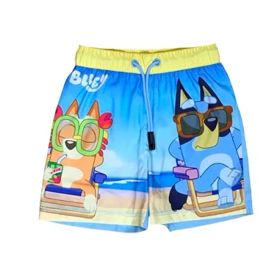 Image of Bluey, Boys Swim Shorts, Blue, Age 18 24 Months