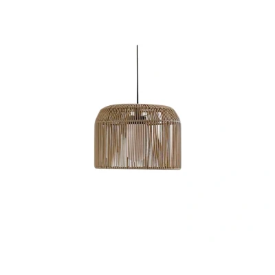 Image of Lucande Solvindor outdoor hanging light, khaki, plastic, IP44