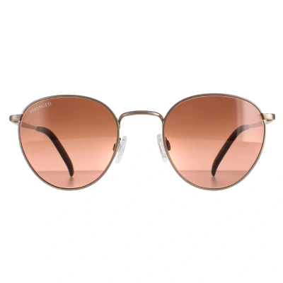 Image of Serengeti Unisex&#039;s Hamel Sunglasses, Brushed Bronze, M