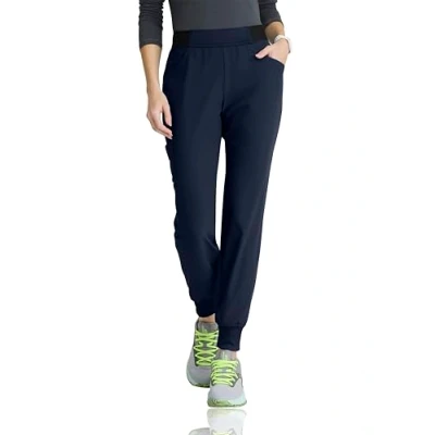 Image of BARCO Skechers Vitality Women&#039;s Electra Mid Rise Jogger Pant w/ 5 Pockets, Navy, Large