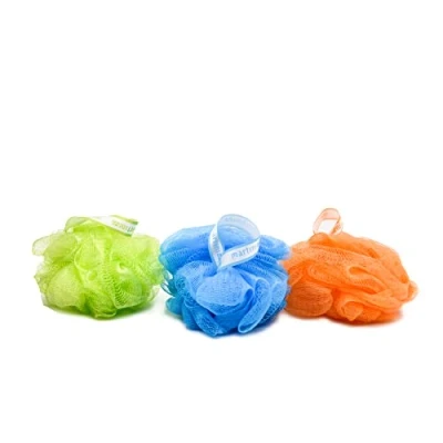 Image of MartiniSPA Massage Color Soft Peeling Mesh Sponge Assorted Colours Orange, Pink, Blue, Green