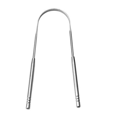 Image of Tongue Scraper for Adults, Stainless Steel Cleaner Reduce Breath, Kids, Scrubber, Oral Care, Personal Care &amp; Hygiene