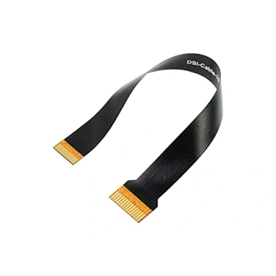 Image of Waveshare DSI FFC Flexible Flat 22Pin To 15Pin EMI Shielding Film Cable 15cm for Connecting Display Raspberry Pi Official CM4 IO Board/PoE Board