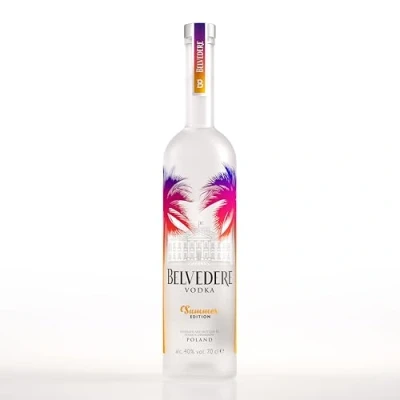 Image of Belvedere Pure, Ultra Premium Vodka, Limited Edition Summer Bottle, 70cl