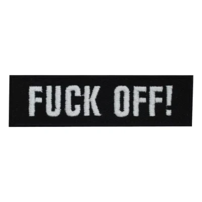 Image of Fuck Off Letters Logo Patch Iron On Sew Embroidered Badge Applique for Clothes Shirts Jeans etc