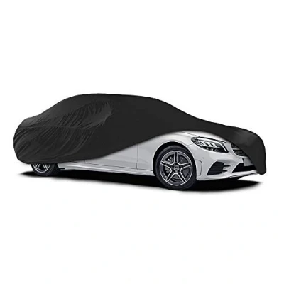Image of Xtremeauto™ Universal Breathable Indoor Garage Showroom Super Soft Dust Proof Car Cover (Black, Large : 486x139x120cm)
