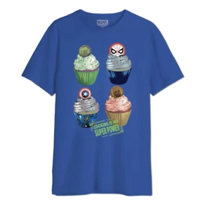 Image of Marvel Men&#039;s Memarcots278 T Shirt, Cobalt, L