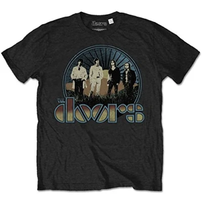 Image of Rock Off officially licensed products The Doors &#039;Vintage Field&#039; T Shirt (Extra Large) Black