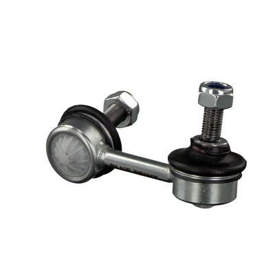 Image of 52321S7A003 Anti roll bar link FEBI BILSTEIN 42088 Rear Axle Left 75mm M10 x 1,25 with nuts Steel silver
