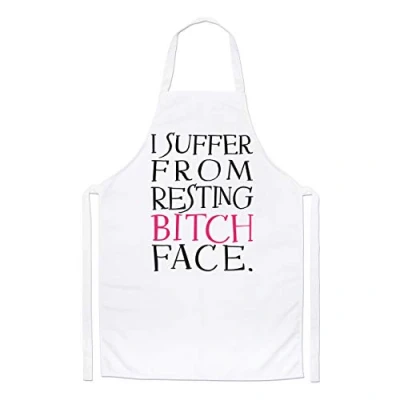 Image of Gift Base I Suffer From Resting Bitch Face Chefs Apron