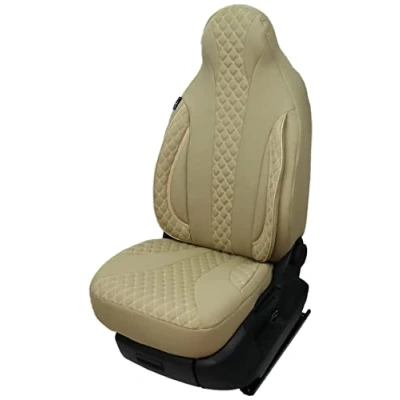 Image of Seat Covers for Drivers and Passengers Compatible with Motorhome Pössl Weinsberg Knaus Adria Dethleffs Fendt Carthago Bürstner Eura Mobile Pilot Laika Kabe Chausson Hobby PL405 (Beige).
