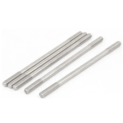 Image of Sourcingmap M8 X 160mm Tight Adjustable Push Rod Double End Thread Stud Screw Bolt 5pcs