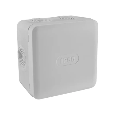 Image of Waterproof Surface Mounted Junction Box IP55 85 x Depth 50 mm DEBFLEX Grey 718806