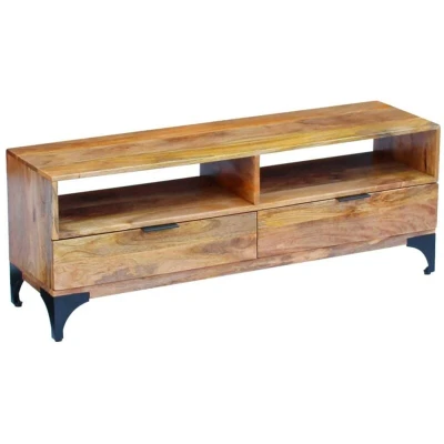 Image of vidaXL TV Stand Mango Wood 120x35x45 cm