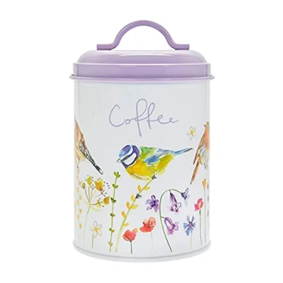 Image of Garden Birds Coffee Storage Tin