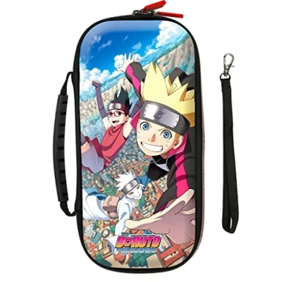 Image of Konix Boruto Naruto Next Generations Case and Storage Fly for Nintendo Switch Team 7 Konoha, multicoloured,