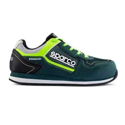 Image of Sparco Unisex&#039;s Gymkhana S1p SRC Work Safety Shoes, Lime Green, 42 EU