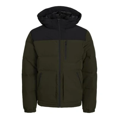 Image of Jack &amp; Jones Jjeotto Puffer Jacket Winter jacket, Men&#039;s, Size: XL, Green