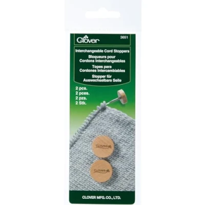 Image of Clover 3651 Takumi Interchangeable Cord Stoppers Circular Knit