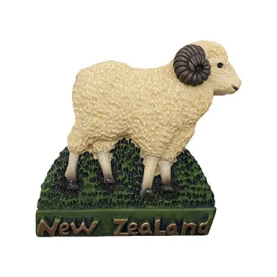 Image of 3D Sheep New Zealand Refrigerator Fridge Magnet Tourist Souvenirs Handmade Resin Craft Magnetic Stickers Home Kitchen Decoration Travel Gift