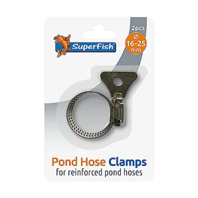 Image of Superfish Pond Hose Clampwith Wings (2 Pcs) 16 25Mm