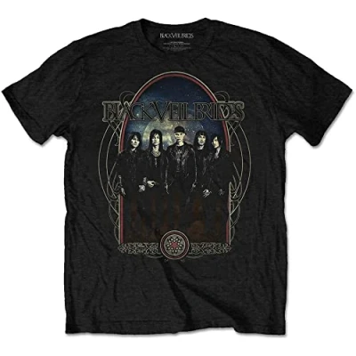 Image of Rockoff Trade Men&#039;s Black Veil Brides Ornaments T Shirt, Large