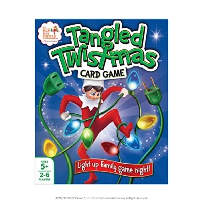 Image of Elf on the Shelf Tangled Twistmas Card Game Fast Paced Family Fun for Christmas : includes 52 Cards and Instruction Sheet Age 5+ 2 6 Players