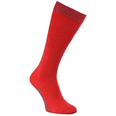 Image of Rainbow Socks Boys Girls Knee High Cotton for Kids 1 Pair Red Size 7 11