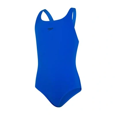 Image of Speedo Girl&#039;s Essential Endurance+ Medalist Swimsuit, Bondi Blue, 24 5 6 Years UK
