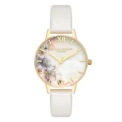 Image of Olivia Burton Analogue Quartz Watch for Women with Blush Leather Strap OB16PP45