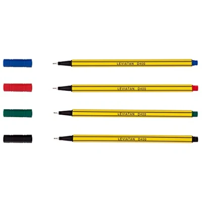 Image of LEVIATAN D400 Fineliner Set 4 Colors Fine Line Pen Colorful Suitable For Everyday Use Width Approx. 0.4 mm