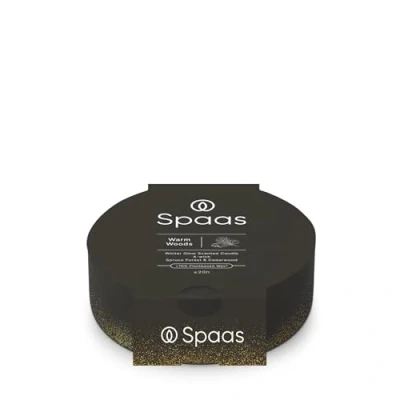 Image of Spaas Winter Glow Scented Candle 4 Wick 20h, Warm Woods